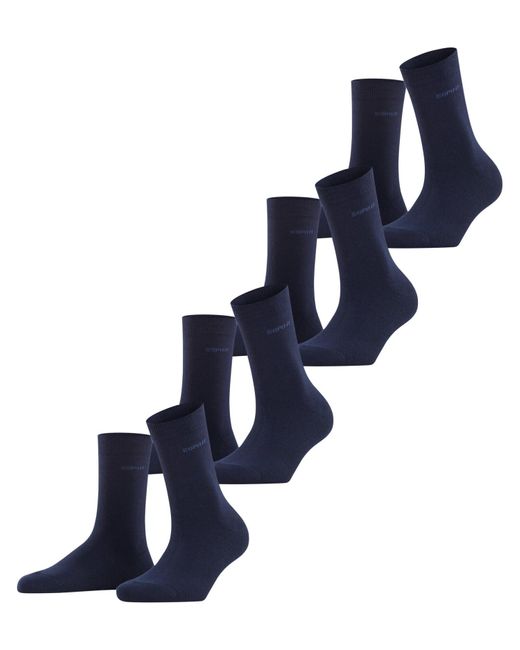 Solid W So Coton Unies Chaussettes Esprit en coloris Blue