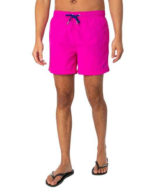 Gant Pink Swim Shorts Trunks for men
