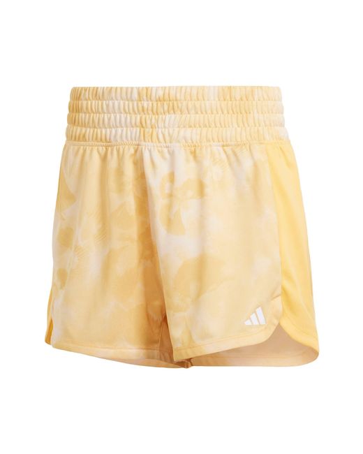 Pacer Essentials AOP Flower Tie-Dye Knit Shorts Pantaloncini Casual di Adidas in Natural