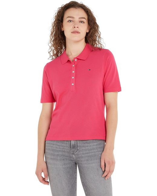 Tommy Hilfiger Red Short-sleeve Polo Shirt Regular Fit