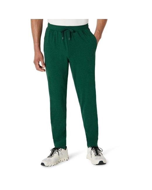 Pantaloni Jogger in Maglia Elasticizzata Uomo di Amazon Essentials in Green da Uomo