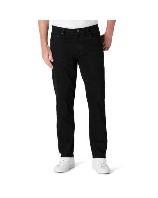 Pantalones Vaqueros de Corte Atlético y Baja Elasticidad Hombre Amazon Essentials de hombre de color Black