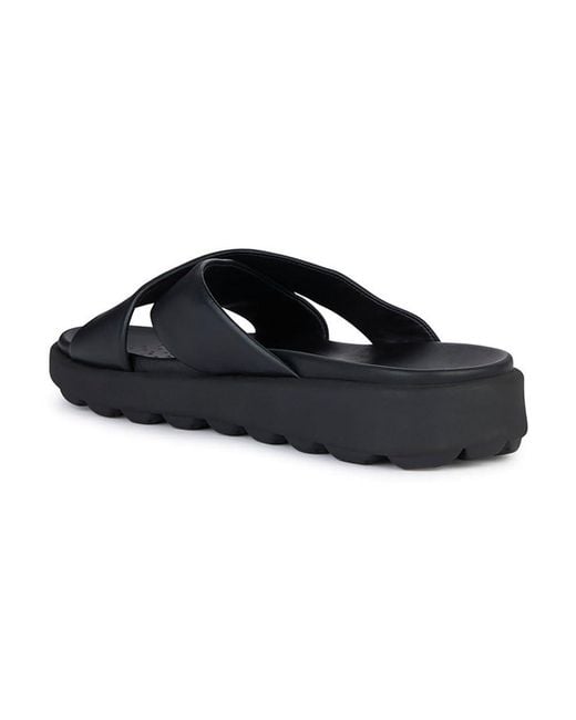 Geox U SPHERICA EC6 B Slide Sandal in Black für Herren