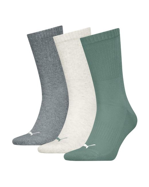 PUMA Unisex Cushioned Next Crew 3p in het Green