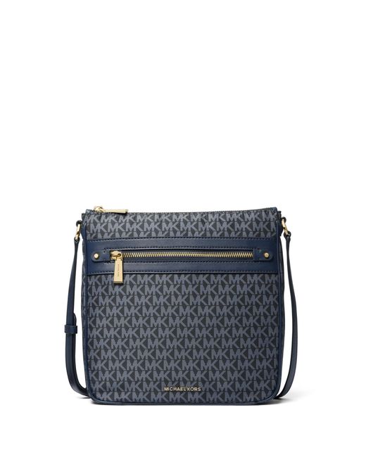 Michael Kors Blue Jet Set Large North South Crossbody