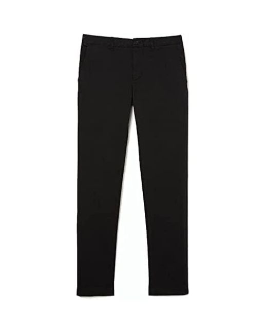 Lacoste Black Hh2661 Slim Fit Chino Pants for men