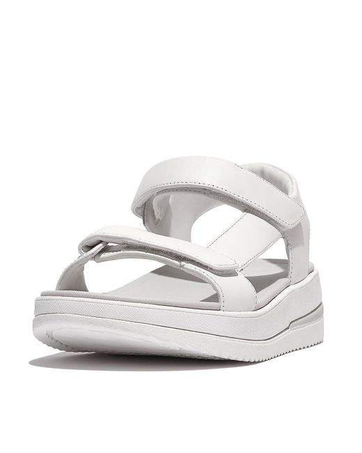 Fitflop Metallic Surff Adjustable Leather Back-strap Sandals