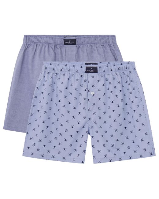 Hackett Blue Icon Boxer 2p Shorts for men