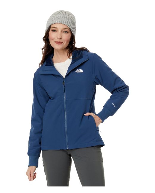 The North Face Shelbe Raschel Fleece Hooded Jacket in Blue Lyst UK