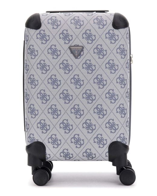 Valise 18 in 8-Wheeler Slate Logo Bleu Gris Guess en coloris Gray