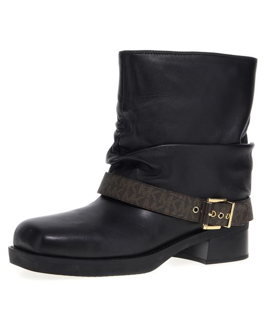 COLBY FLAT BOOTIE BROWN BLK Mujer Michael Kors de color Black