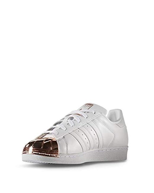 superstar metal toe white