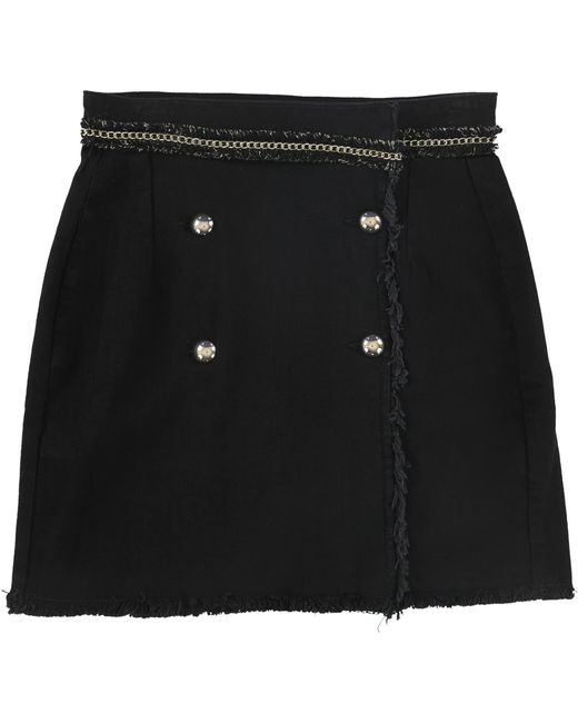 | Wilma Denim Mini Skirt | Parisian Black | 26 di Guess