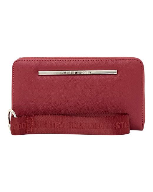 Steve Madden Red Bzip-Web-Armband mit umlaufendem Reißverschluss