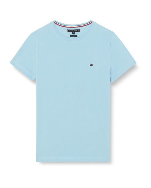 Tommy Hilfiger Stretch Slim Fit T-shirt S/s T-shirts in het Blue voor heren