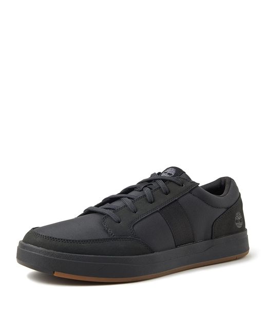 Davis Square Fabric and Leather Oxford Sneaker Basic Timberland de hombre de color Black