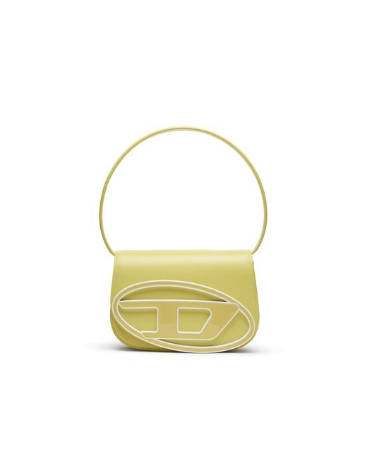 1DR-Iconica borsa a spalla in pelle pastello di DIESEL in Yellow
