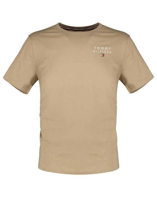 Tommy Hilfiger Natural Short-sleeve T-shirt Crew Neck for men