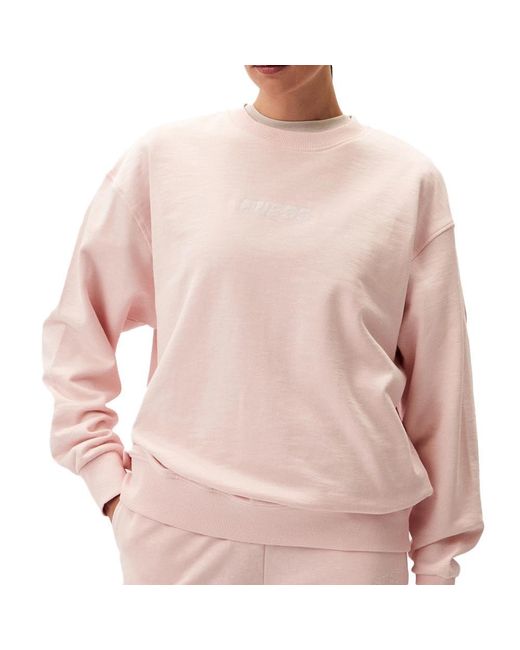 Pink guess sweatshirt online