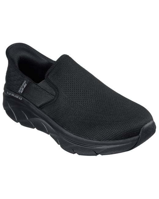 Skechers Extra Wide Fit Hands-Free Slip-ins D'lux Walker 2.0 Rezinate Sneaker in Black für Herren