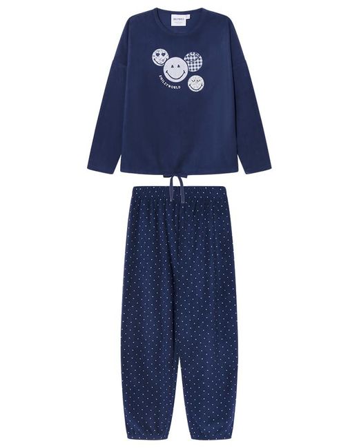 Pijama de ga Pantalón Largo Colección Multilicense Cottage Women'secret de color Blue