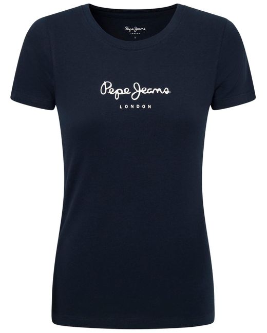 Pepe Jeans Nieuw Virginia Ss N T-shirt Voor in het Blue