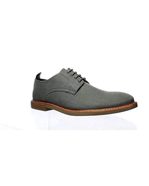 Ben Sherman Rugged Suede Mens Gray Suede Casual Dress Oxfords Shoes