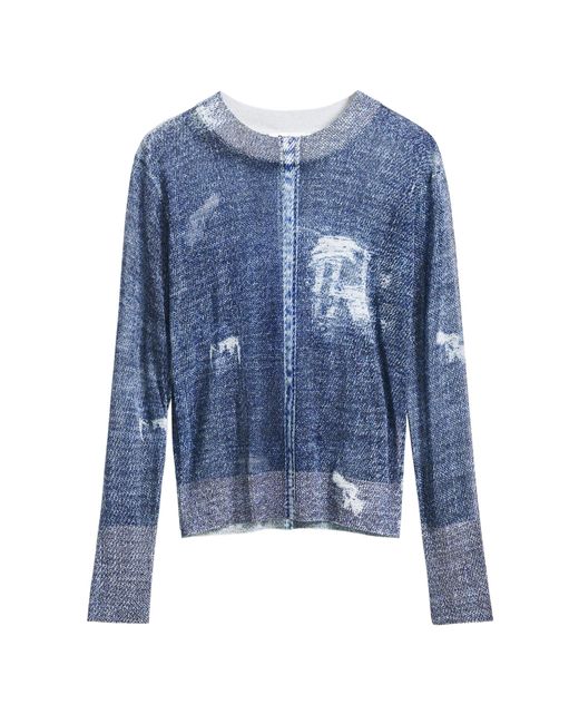 Desigual Jers_dems Sweatshirt Voor in het Blue