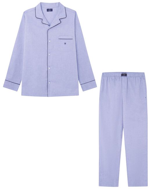 Hackett Blue Oxford Pj Pajama Set for men