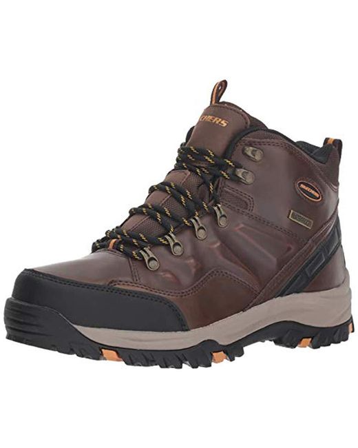 Skechers Brown Relment - Traven High Rise Hiking Boots for men