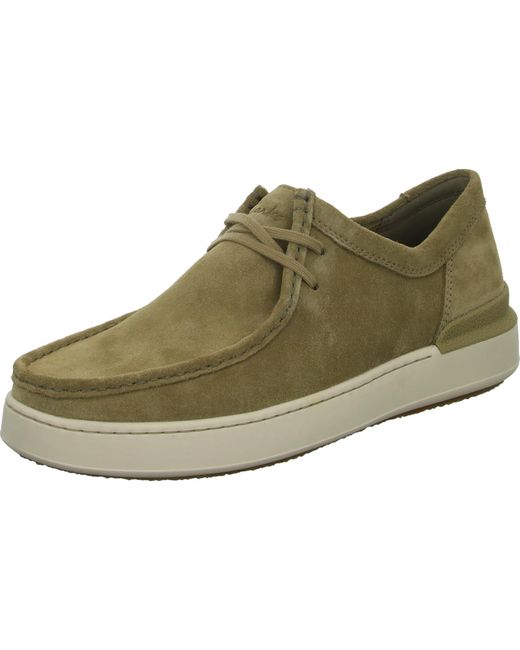 Clarks Green Courtlite Seam 26176729 Lace-up Low Shoe for men