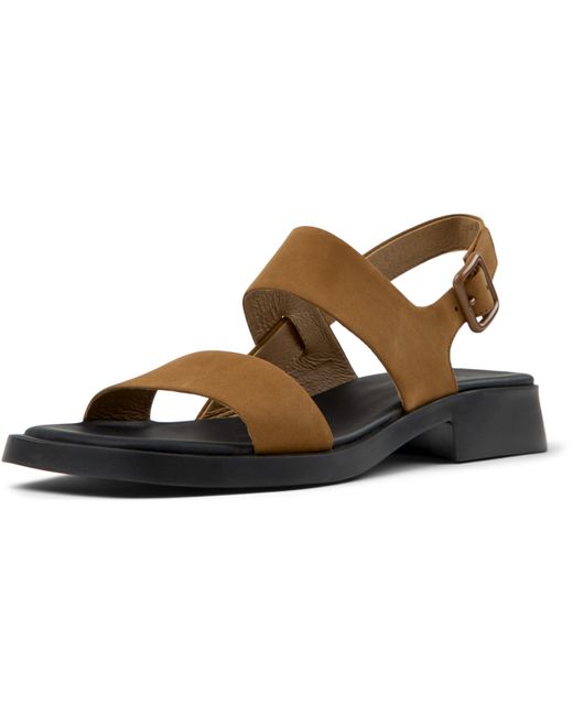 Camper Black 2-strap Sandal