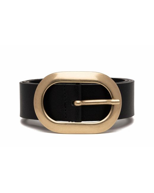 Ceinture en cuir pour femme Replay en coloris Black