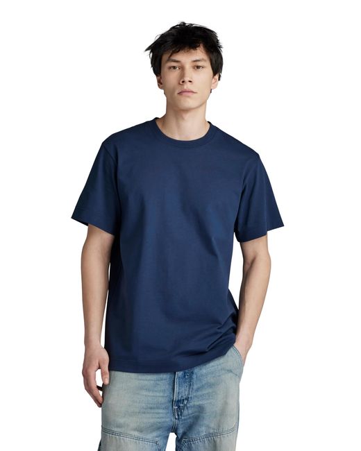 G-Star RAW Essential Loose R T T-shirts Voor in het Blue voor heren