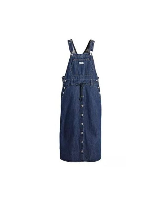 Levi's Blue Donna Red Lexie Skirtall A4598-0000 Dungarees