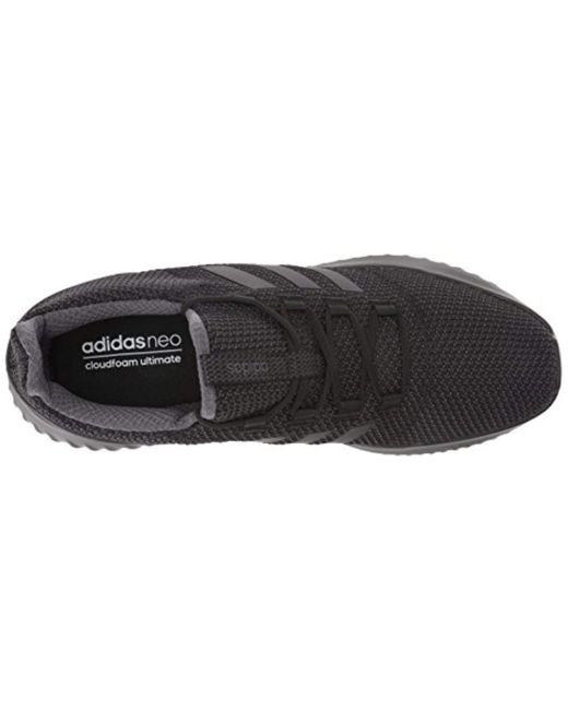 Men's Adidas Neo Cloudfoam Ultimate Black Sneaker Sale Price, 65% OFF |  midwestcan.com