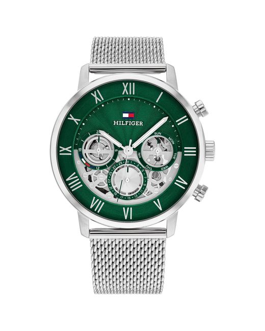 Tommy Hilfiger Quartz Multi-function Watch With Green Dial for men