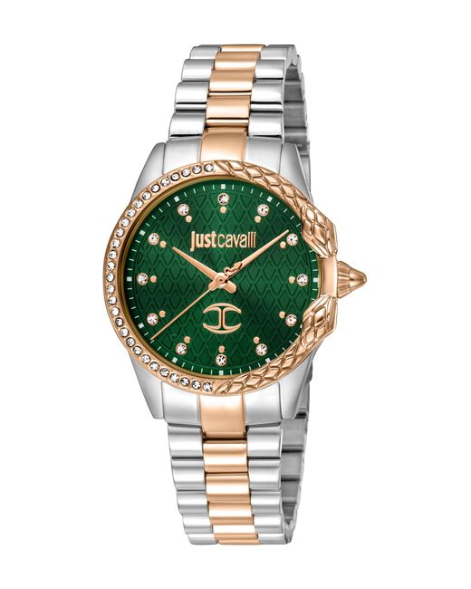 Esprit Just Cavalli Horloge - Jc1l095m0395, Groen, Armband in het Green