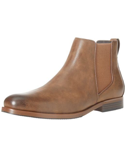 Amazon Essentials Chelsea Boots in Brown for Men | Lyst