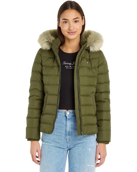 Tommy Hilfiger Green Daunenjacke Basic Winter