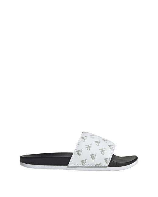 Adilette Comfort Slide Sandal Adidas en coloris White
