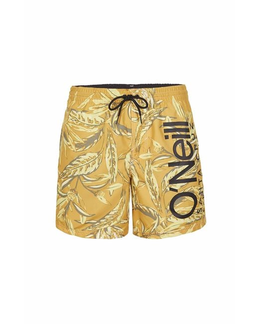 O'neill Sportswear Yellow Cali 16" Swim Shorts Trunks for men