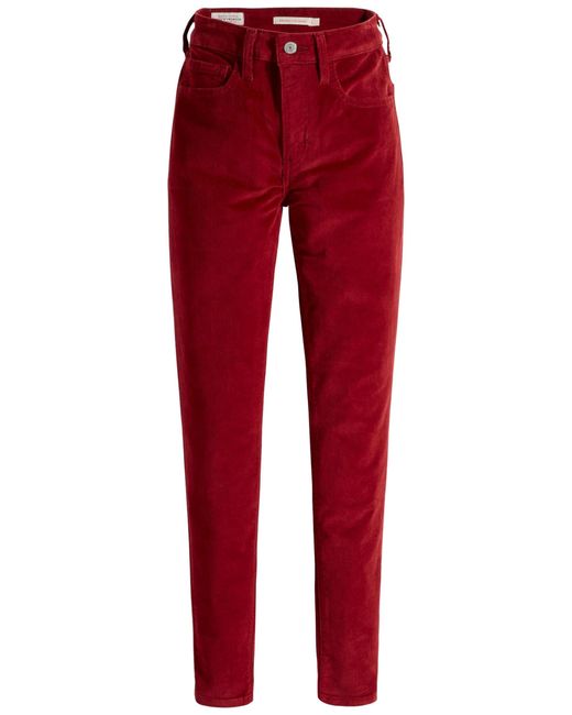 721 High Rise Skinny Pantalon Levi's en coloris Red