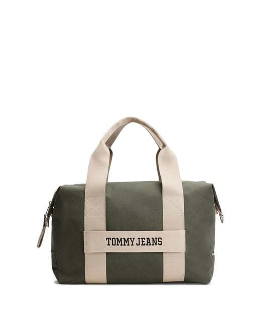 Borsone da uomo retrò con cinghia per bagagli di Tommy Hilfiger in Multicolor da Uomo