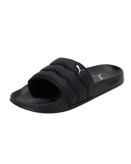 Leadcat 2.0 Puffy Slide Sandals di PUMA in Black