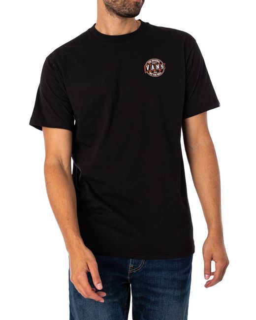 Vans Og Pennant Ss Crew Tee-b T-shirt in het Black voor heren