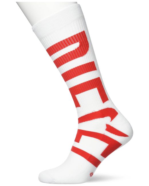 DIESEL Red Skm-ray Sock for men