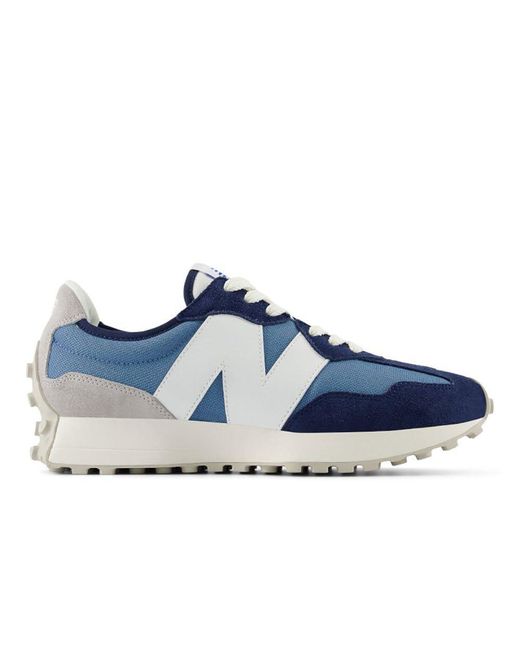Baskets unisexes pour adulte modèle 327 New Balance en coloris Blue