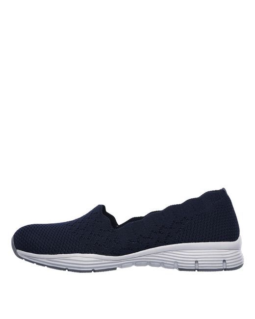 Skechers Blue Seager-stat-scalloped Collar