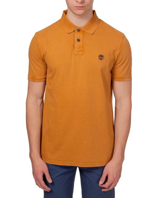 Timberland Poloshirt Voor in het Orange voor heren